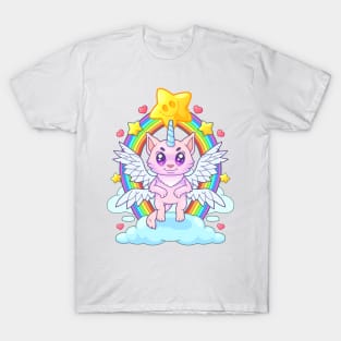 cute cat unicorn T-Shirt